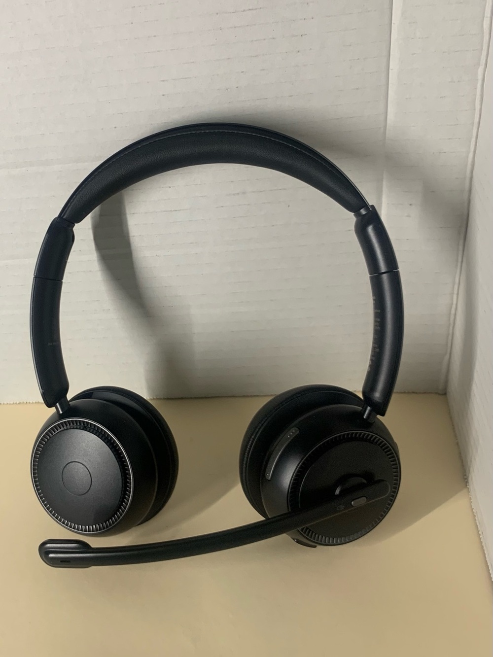 Wireless Over-Ear Headset with Boom Mic - Black
